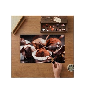 ÇikolataGörselleri Tasarımı 240 parça Ahşap Puzzle Ahşap Kutuda MP01673