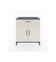 Hyperion Şifonyer 3 Raflı Tek Çekmeceli 2 Kapaklı 88x44x96 Antrasit-Aytaşı