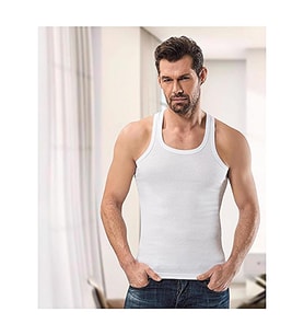 Anıt 1106 Erkek Ribana Spor Atlet Renkli 6'Lı  (Beyaz)