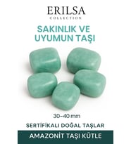 Sertifikalı Tamburlanmış Amazonit Taşı Kütle – El Taşı İç Huzur ve Duygusal Denge Taşı (Çok Renkli)