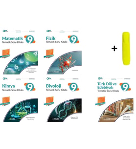 Palme 9.SINIF Joker Matematik Fen Türkçe Tematik Soru Kitabı Seti 5 Kitap Yeni
