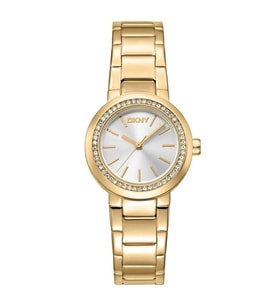 DKNY DK1L024M0135 ALTIN KAPLAMA TAŞLI KADIN KOL SAATİ