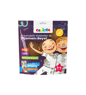 Boyanabilir Pijama Yıkanabilir Kalem Hediyeli 5-6 Yaş