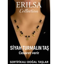 Sertifikalı Siyah Turmalin Doğal Taş Charm Kolye – Enerji Blokajını Temizler ve Cesaret Verir (Çok Renkli)