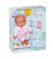 030031 NessiWorldman, Bebelou Banyo Zamanı Bebek Seti, 35 cm / +3 yaş
