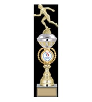 ODAK KUPA - Figürlü Kupalar - Atletizm Kadın Figürlü Kupalar FG-066 C - 46 cm