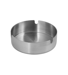 Krom Metal Gri Küllük Kül Tablası - Sigara Küllüğü - 10 Cm. - 1 Adet