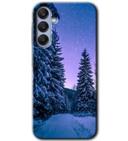 Galaxy A25 Kılıf HD Desen Baskılı Kılıf - Kış Manzarası