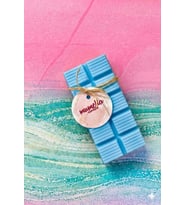 Çikolata Buhurdanlık Mum - Mumelia Candles Doğal Soya, El Yapımı, Dekoratif - Mavi