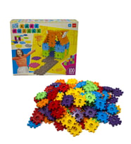 Oyuncak Kare Puzzle 100 Parça Şekilden Şekile Giren Kareler