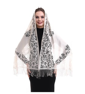 Narin Tül Şal Krem 60x160