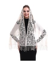 Narin Tül Şal Krem 60x160