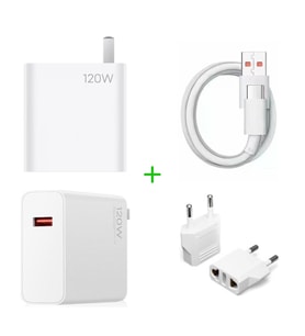 Orijinal Xiaomi Şarj Cihazı Telefon Veya Bilgisayar İçin - MDY-14-ED-120 watt + Kablo+Başlık
