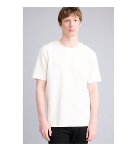 Defacto Basic Ekru Erkek T-Shirt F9867AX/ER105