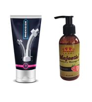 Maxsiz Penis bakımı kremi + Erotik Çilek Aromalı Masaj Yağı