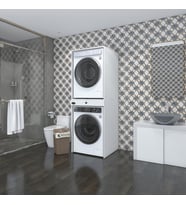 Kenzlife çamaşır-kurutma makinesi dolabı avi sennamdf byz 187*070*60 çekmeceli % 100 FULL MDF (Beyaz)