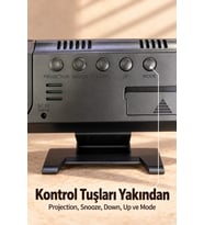 Dijital Çalar Saat Ayarlanabilir Alarm Erteleme Süresi ile