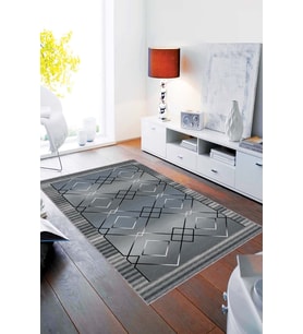 Mavi Spor Kaymaz Tabanlı Makinede Yıkanabilir Halı AR322 - 100 x 160 cm
