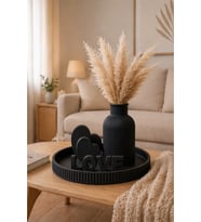 3D Baskı Modern Vazo Seti  Pampas Otlu Sehpa Dekoru Salon & Oturma Odası Süsü