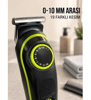 5'i 1 Arada Erkek Tıraş Makinesi Hassas Kesim Sıfır Tıraş Ve Sakal Bakım Seti