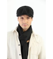 Erkek Kasket Peaky Blinders Kaşe Kumaş Şapka Kasket (Siyah)