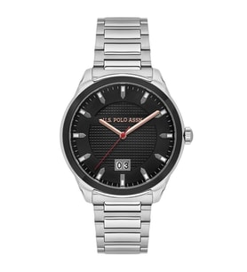 U.S. Polo Assn. Gri Siyah Erkek Kol Saati USPA1087-04