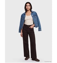 LCW Jeans Kahverengi Culotte Fit Kadın Jean Pantolon
