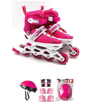 2+1 Alıştırma paten set full set dizlik kask set (Standart)