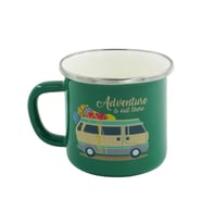 Retro Emaye Kupa Bardak Adventure 330 Cc