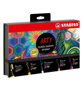 Stabilo ARTY Kreatif Keçe Uçlu Kalem Seti 55 Renk 77/6-3-20