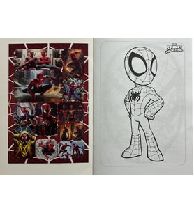 Örümcek Adam Stickerlı, Maskeli ve Boyamalı Aktivite Kitabı (8 Sayfa)