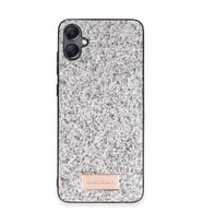 Coverzone Samsung Galaxy A05 ile Uyumlu Parlak Simli Telefon Bright K?l?f? Boncuk ??lemeli ??k Tasar?m Darbe Emici Kenarlar Tam Koruma Sa?layan Kaymaz Kapak Galaxy A05 i�in K?l?f G�m�?