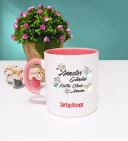 Anneler Günü Hediyesi Anneye Hediye - 11 - Kupa Bardak Pembe