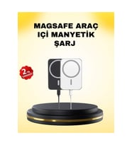 15W Kablosuz Şarj Destekli MagSafe Araç Tutucu Havalandırma Klipsli