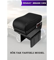 renault megane 32016 kol dayama Yastıklı Siyah geniş model Lüks Deri