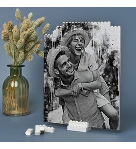 Karakalem Fotoğraf Efektli 144 Parça Block Puzzle