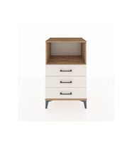Hyperion Komodin Tek Raflı 3 Çekmeceli 60x44x96 Çam-Aytaşı