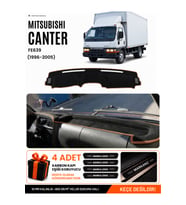 e-biz MITSUBISHI CANTER FE639 (1996-2005) Uyumlu Torpido Örtüsü, Torpido Kılıfı - Siyah-Kahverengi - MI002