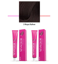 2 li Set Premium 3 Koyu Kahve - Kalıcı Krem Saç Boyası 2 X 50 g Tüp