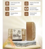 Pure and Shine EL YAPIMI DOĞAL KABAK LİFLİ PİRİNÇ KEPEĞİ SABUNU