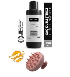 NEDOX Saç Düzleştirici,şekillendirici Keratin Botoks Krem 250 ml+Saç Masaj Tarağı