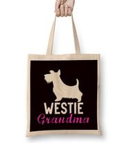 Westie Grandma West Highland Terrier Owner Dog Breed Pet Bez Çanta Uzun Saplı