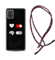 Samsung a71 A72 A73 A7 A9 2018 C7 C9 Kılıf Boyun Asklı Rasta Silikon Love Brain 1722