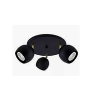 mylights kure mat siyah uclu led avize led spot hareketli başlık gun ışığı ampullu 2700 k