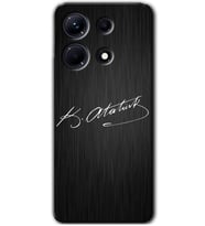 İnfinix Note 30 Pro Kılıf HD Desen Baskılı Kılıf - İmza Atatürk