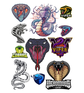Yılan Sticker Set-1 11 Parça Telefon, Tablet, Defter, Laptop Sticker