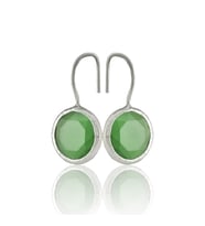 Kadir Jewellery Gümüş Kaplama Kadın Taşlı Küpe -El İşçiliği Ve Hipoalerjenik Küpe