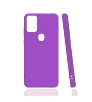 Tecno Pova Kılıf Kamera Korumalı Silikon Rubber Arka Kapak (Lila)