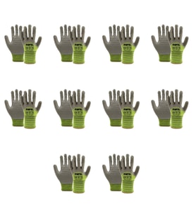Mafel MF-82/83 Pütürlü Neon Yeşil Lateks İş Güvenlik Eldiven - 10/XL - 10 Çift - Paket