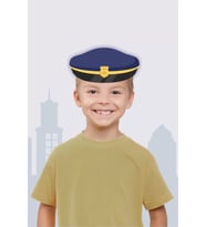 Polis Şapkası 6'lı Doğum Günü * (kalın kağıt)